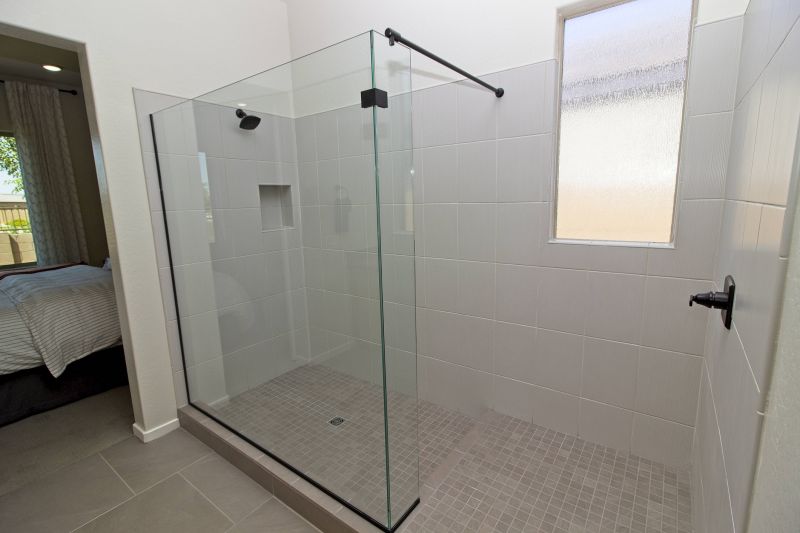Walk-In Shower with Modern Tiles